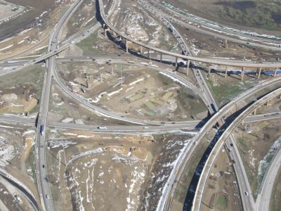 February 2015: 35W looking nothbound at the I-35WIH 820 interchange