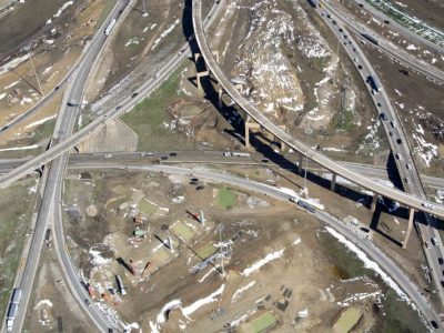 February 2015: 35W looking nothbound at the I-35WIH 820 interchange