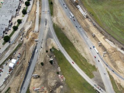 May 2015: 820 just west of Mark IV Pkwy looking west