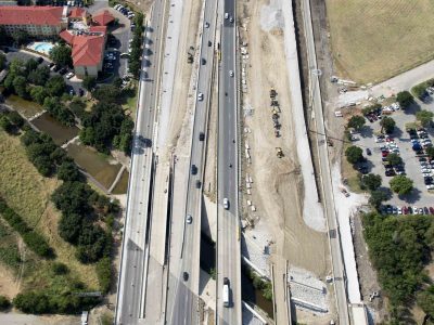 August: 35W north of Meacham Blvd. looking south
