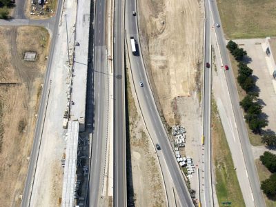 August: 35W south of I-820 looking south