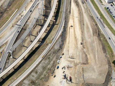 August: 35W south of I-820 looking south