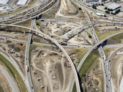August: I-35W I-820 interchange looking south