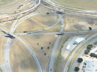 August 2014: 35W/820 interchange facing eastbound