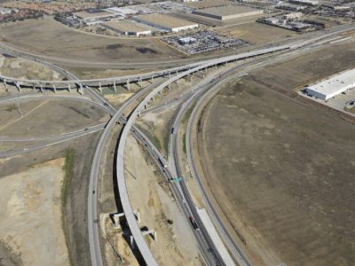 January 2013: IH 35W/IH 820 interchange facing northeast