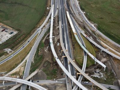 35W-820 interchange looking northbound