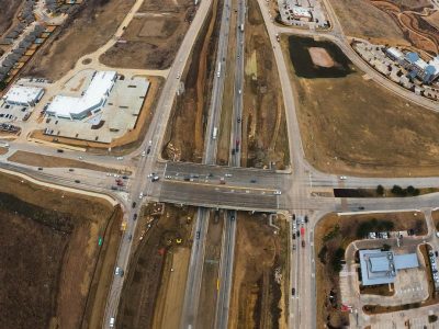 I-35W at Heritage Trace Pkwy. looking north