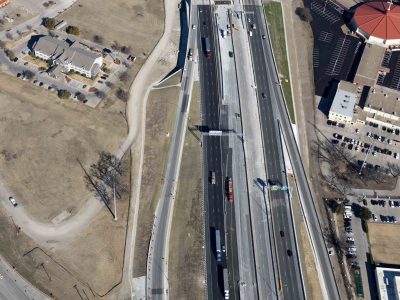 35W at Northside Dr. looking northbound