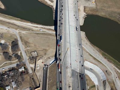 35W at the Trinity River looking northbound