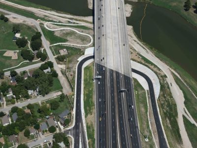 35W at the Trinity River looking northbound