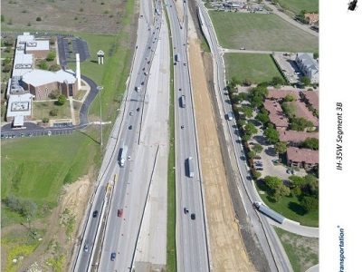 35W looking north just north of Fossil Creek