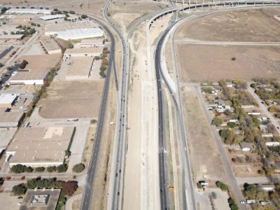 November 2012: IH 35W south of the interchange