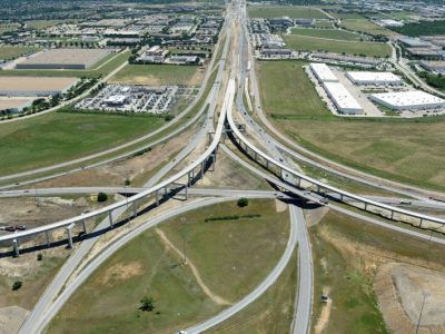 May 2013: IH 35W/IH 820 interchange facing east
