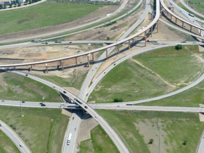 April 2014: 35W IH 820 Interchange facing eastbound