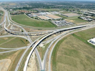 May 2013: IH 35W/IH 820 interchange facing northeast