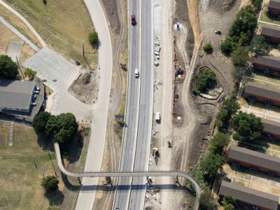 August: 287 just north of Cypress St. looking south