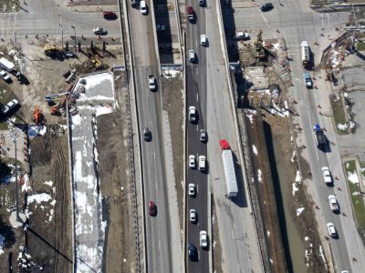 February 2015: 35W looking southbound at Meacham Blvd