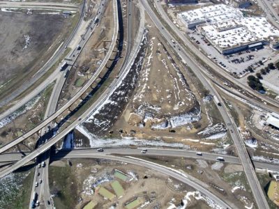 February 2015: 35W looking southbound at the I-35W-IH 820 interchange