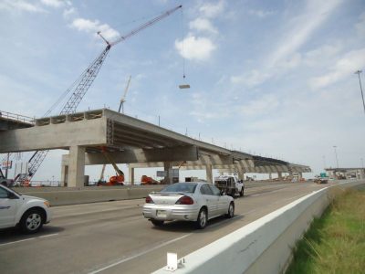 July 2013: Deck panel placement at SH 121/183 tie-in to IH 820