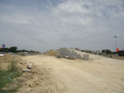 July 2013: Future westbound IH 820 main lanes before Holiday Lane