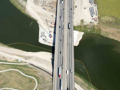 35W at the Trinity River looking northbound
