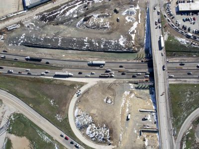NE 28th St at 35W looking east