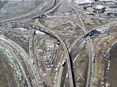 February 2015: 35W looking southbound at the I-35W-IH 820 interchange