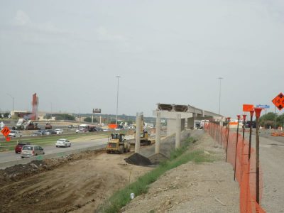 July 2013: Future westbound IH 820 exit to Iron Horse Blvd.