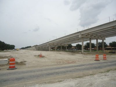 July 2013: Beams in place for new Riverside Drive bridge