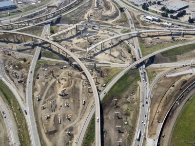 35W-820 interchange looking south