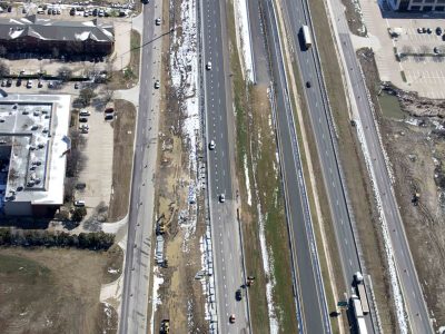 February 2015: 287 looking southbound east of I-35W