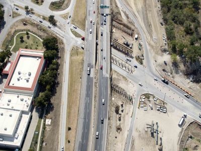 October 2015: 35W at Northside Dr./Yucca Ave. looking south