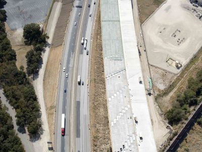 October 2015: 35W just north of Northside Dr./Yucca Ave. looking south