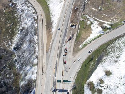 February 2015: 287 looking southbound just west of I-35W