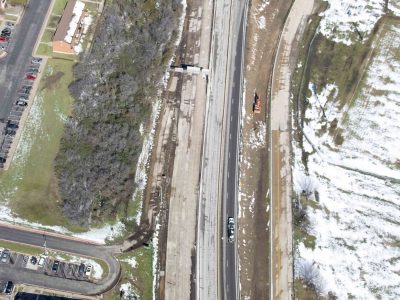 February 2015: 287 looking northbound east of I-35W