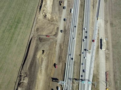 January 2015: 35W looking NB south of Meacham Blvd