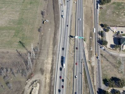 January 2015: 35W looking NB south of Meacham Blvd