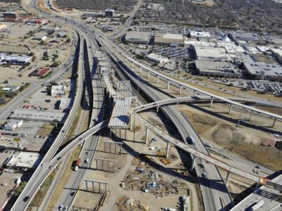 December 2012: North East Mall interchange (IH 820/Airport Freeway) facing east