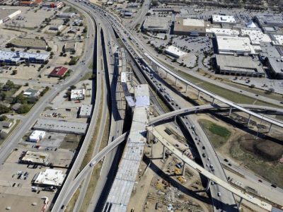 February 2013: North East Mall interchange (IH 820/Airport Freeway) facing eastbound