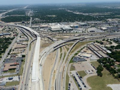 May 2014: IH 820 SH 121/183 interchange facing eastbound