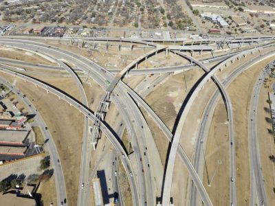 December 2012: North East Mall interchange (IH 820/Airport Freeway) facing north