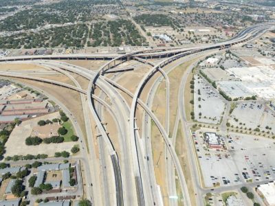 September 2014: 820/121/183 interchange facing north
