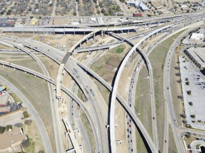 February 2013: North East Mall interchange (IH 820/Airport Freeway) facing northbound