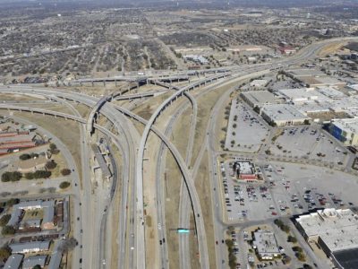 January 2013: North East Mall interchange (IH 820/Airport Freeway) facing north