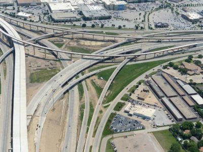 April 2014: IH 820 SH 121/183 interchange facing southeast