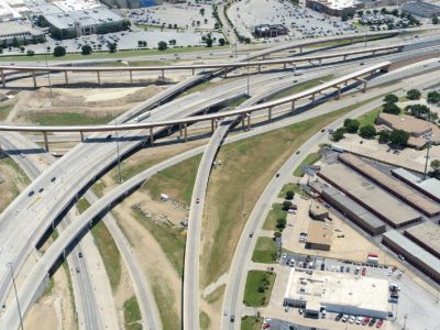 May 2014: IH 820 SH 121/183 interchange facing southeast