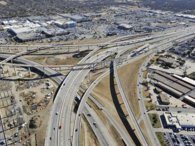 December 2012: North East Mall interchange (IH 820/Airport Freeway) facing southeast