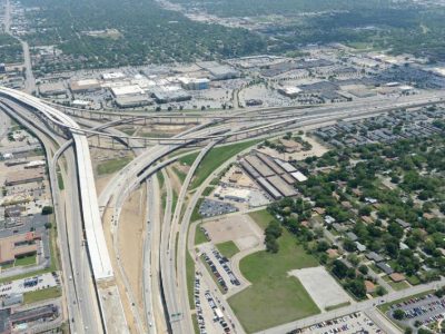 April 2014: IH 820 SH 121-183 interchange facing southeast