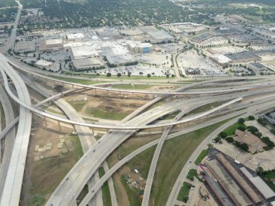June 2014: 820/121/183 interchange facing SE
