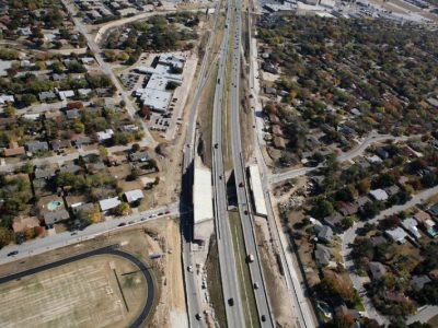 November 2012: IH 820 at Holiday Ln.